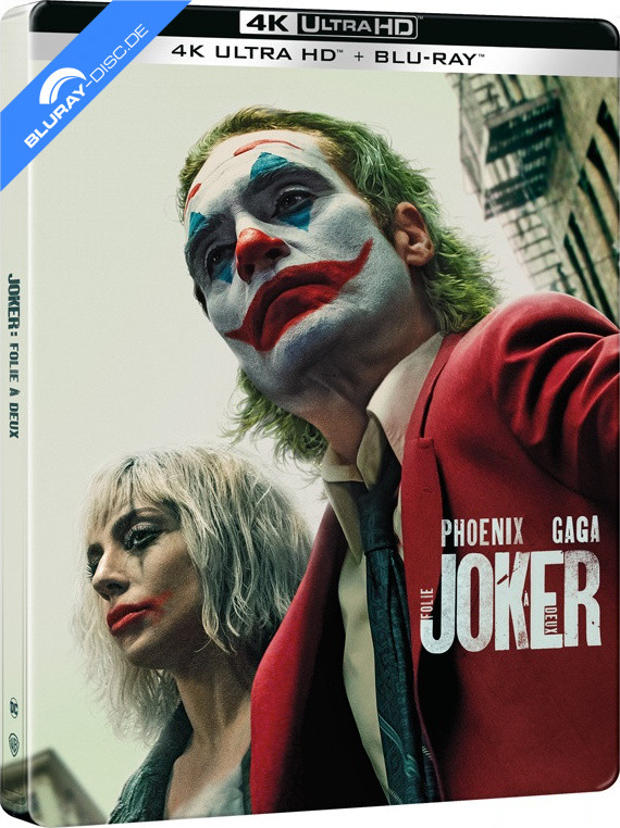 Joker: Folie à Deux 4K - Limited Edition Cover B Steelbook 4K UHD + Blu ...