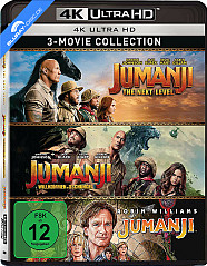 Jumanji (1995) 4K + Jumanji - The Next Level 4K + Jumanji - Willkommen im Dschungel 4K (3 4K UHD) Blu-ray