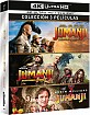 Jumanji (1995) 4K + Jumanji: Bienvenidos a la Jungla 4K + Jumanji: El siguiente Nivel 4K (4K UHD + 3 Blu-ray) (ES Import) Blu-ray