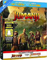 Jumanji + Jumanji: Bem-Vindo A Selva - Edição Especial Steelbook (BR Import ohne dt. Ton) Blu-ray
