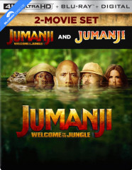 Jumanji: Welcome to the Jungle + Jumanji (1995) 4K - Best Buy Exclusive Limited Edition Steelbook (4K UHD + Blu-ray + Digital Copy) (US Import) Blu-ray