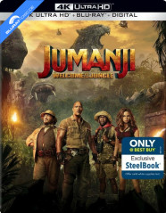 Jumanji: Welcome to the Jungle (2018) 4K - Best Buy Exclusive Limited Edition Steelbook (4K UHD + Blu-ray + UV Copy) (US Import ohne dt. Ton) Blu-ray