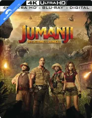 Jumanji: Welcome to the Jungle (2018) 4K - Limited Edition Steelbook (Neuauflage) (4K UHD + Blu-ray + UV Copy) (CA Import ohne dt. Ton) Blu-ray