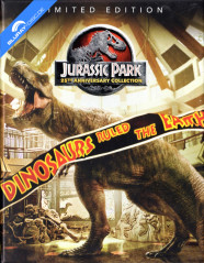 Jurassic Park (1-4) 4K - 25th Anniversary Collection - Sunrise Records Exclusive Limited Edition Steelbook (4K UHD + Blu-ray) (CA Import ohne dt. Ton) Blu-ray