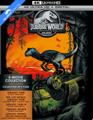 Jurassic World: 5 Movie Collection 4K - Limited Edition Steelbook (4K UHD + Bonus Blu-ray + Digital Copy) (CA Import ohne dt. Ton) Blu-ray