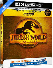 Jurassic World: Le Monde d'Après (2022) 4K - Theatrical and Extended Edition - E.Leclerc Exclusive Édition Spéciale Steelbook (4K UHD + Blu-ray) (FR Import ohne dt. Ton) Blu-ray