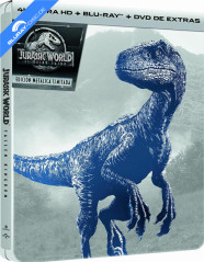 Jurassic World: El Reino Caído (2018) 4K - Edición Metálica Limitada (4K UHD + Blu-ray + Bonus DVD) (ES Import ohne dt. Ton) Blu-ray
