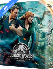 Jurassic World: Fallen Kingdom (2018) 3D - Only At Blufans #37 Limited Edition Lenticular Fullslip Steelbook (Blu-ray 3D + Blu-ray + Bonus DVD) (CN Import ohne dt. Ton) Blu-ray