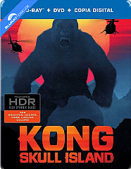 Kong: La Isla Calavera - Limited Edition Steelbook (Blu-ray + DVD + Digital Copy) (MX Import ohne dt. Ton) Blu-ray