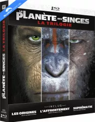 La Planète des Singes: La Trilogie - Édition Limitée Boîtier Steelbook (FR Import) Blu-ray