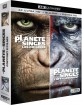 La Planète des Singes: Les origines 4K + La Planète des Singes: L'Affrontement 4K (4K UHD + Blu-ray + UV Copy) (FR Import) Blu-ray