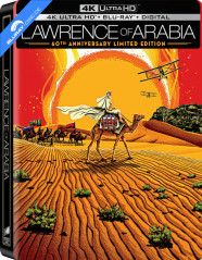 Lawrence of Arabia (1962) 4K - 60th Anniversary - Limited Edition Steelbook (4K UHD + Blu-ray + Bonus Blu-ray + Digital Copy) (US Import) Blu-ray