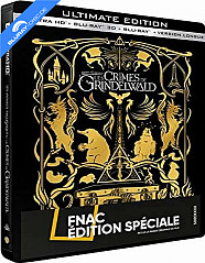 Les Animaux Fantastiques: Les Crimes de Grindelwald 4K - Theatrical and Extended Cut - FNAC Édition Spéciale Limitée Steelbook (4K UHD + Blu-ray 3D + 2 Blu-ray + Audio CD) (FR Import) Blu-ray