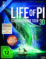 Life of Pi: Schiffbruch mit Tiger 3D - Collector's Edition (Blu-ray 3D + Blu-ray + DVD) Blu-ray