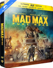 Mad Max: Fury Road (2015) 3D - Édition Limitée Steelbook (Blu-ray 3D + Blu-ray + DVD + UV Copy) (FR Import ohne dt. Ton) Blu-ray