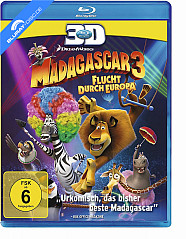 Madagascar 3: Flucht durch Europa 3D (Blu-ray 3D + Blu-ray) Blu-ray