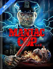 Maniac Cop + Maniac Cop 2 4K (Limited Mediabook Edition) (Cover B) (2 4K UHD + 2 Blu-ray) (AT Import) Blu-ray