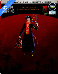 Mary Poppins (1964) - Best Buy Exclusive Limited Edition Steelbook (Blu-ray + DVD + Digital Copy) (US Import ohne dt. Ton) Blu-ray