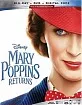 Mary Poppins Returns (Blu-ray + DVD + Digital Copy) (US Import ohne dt. Ton) Blu-ray