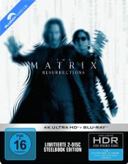 Matrix Resurrections 4K (Limited Steelbook Edition) (Cover Forced) (4K UHD + Blu-ray) Blu-ray