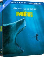 Megalodón (2018) 3D - Edición Metálica (Blu-ray 3D + Blu-ray + Digital Copy) (ES Import) Blu-ray