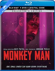 Monkey Man (2024) (Blu-ray + DVD + Digital Copy) (US Import ohne dt. Ton) Blu-ray