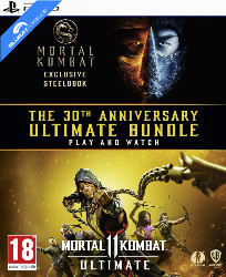 Mortal Kombat (2021) 4K - The 30th Anniversary Ultimate Bundle - Limited Edition PS5 Version Steelbook (4K UHD + Game Disc) (UK Import ohne dt. Ton) Blu-ray