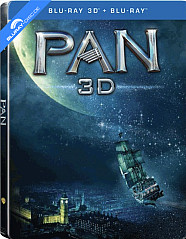 Pan (2015) 3D - Limited Edition Steelbook (Blu-ray 3D + Blu-ray) (HK Import ohne dt. Ton) Blu-ray