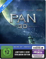 Pan (2015) 3D (Limited Steelbook Edition) (Blu-ray 3D + Blu-ray + UV Copy) Blu-ray