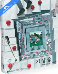 Parasite (2019) 4K -  CJ Entertainment Exclusive Limited Edition Quarterslip Steelbook (4K UHD + Blu-ray + Bonus Blu-ray) (KR Import ohne dt. Ton) Blu-ray