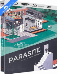 Parasite (2019) 4K - Édition Collector Boîtier Steelbook (4K UHD + Blu-ray + Bonus Blu-ray + DVD) (FR Import ohne dt. Ton) Blu-ray