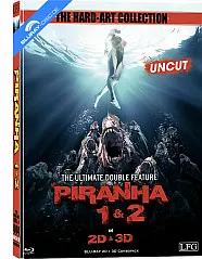 Piranha 1 & 2 3D (The Hard-Art Collection) (Limited Mediabook Edition) (Cover B) (Blu-ray 3D) Blu-ray