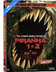 Piranha 1 & 2 3D (The Hard-Art Collection) (Limited Mediabook Edition) (Cover D) (Blu-ray 3D) Blu-ray