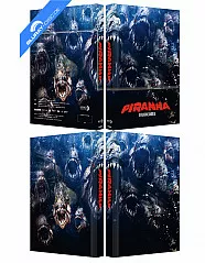 Piranha (2010) (Wattierte Limited Mediabook Edition) (Cover W) (2022) (Blu-ray + DVD) Blu-ray