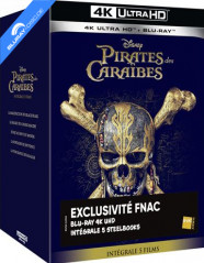 Pirates des Caraïbes 1 à 5 4K - FNAC Exclusivité Coffret Édition Spéciale Steelbook (4K UHD + Blu-ray) (FR Import) Blu-ray