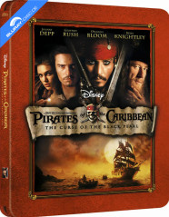 Pirates of the Caribbean: The Curse of the Black Pearl (2003) - Zavvi Exclusive Limited Edition Steelbook (Blu-ray + Bonus Blu-ray) (UK Import) Blu-ray