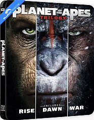 Planet of the Apes Trilogy - Limited Edition Steelbook (GR Import ohne dt. Ton) Blu-ray