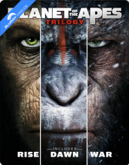 Planet of the Apes Trilogy - Zavvi Exclusive Limited Edition Steelbook (UK Import) Blu-ray