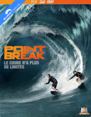 Point Break (2015) 3D - Édition Boîtier Steelbook (Blu-ray 3D + Blu-ray + DVD) (FR Import ohne dt. Ton) Blu-ray