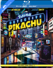 Pokémon: Detective Pikachu (2019) 3D - Limited Edition Steelbook (Blu-ray 3D + Blu-ray) (IN Import ohne dt. Ton) Blu-ray