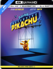 Pokémon: Detective Pikachu (2019) 4K - Limited Edition Steelbook (4K UHD + Blu-ray 3D + Blu-ray) (IN Import ohne dt. Ton) Blu-ray