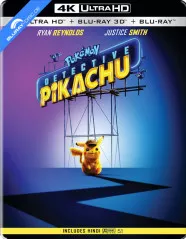 Pokémon: Detective Pikachu (2019) 4K - Limited Edition Steelbook (4K UHD + Blu-ray 3D + Blu-ray) (IN Import ohne dt. Ton) Blu-ray
