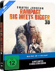 Rampage: Big Meets Bigger 3D (Limited Steelbook Edition) (Blu-ray 3D + Blu-ray) Blu-ray
