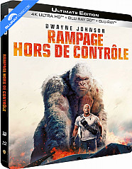 Rampage: Hors de Contrôle 4K - Ultimate Édition Limitée Steelbook (4K UHD + Blu-ray 3D + Blu-ray) (FR Import) Blu-ray