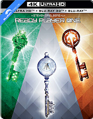 Ready Player One 4K - Limited Edition Steelbook (4K UHD + Blu-ray 3D + Blu-ray) (IN Import ohne dt. Ton) Blu-ray