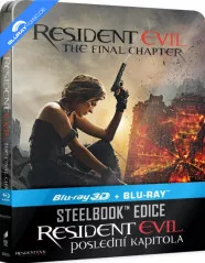 Resident Evil: Poslední kapitola 3D - Limited Edition Steelbook (Blu-ray 3D + Blu-ray) (CZ Import ohne dt. Ton) Blu-ray