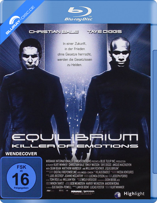 Equilibrium - Killer of Emotions Blu-ray