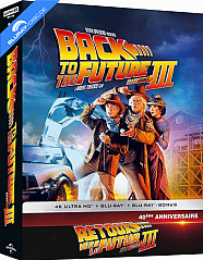 Retour vers Le Futur III 4K - Édition Boîtier Collector Steelbook (4K UHD + Blu-ray + Bonus Blu-ray) (FR Import ohne dt. Ton) Blu-ray