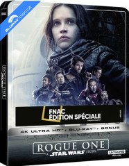 Rogue One: A Star Wars Story (2016) 4K - FNAC Exclusive Édition Spéciale Steelbook (4K UHD + Blu-ray + Bonus Blu-ray) (FR Import) Blu-ray