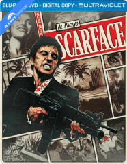 Scarface (1983) - Reel Heroes - Limited Steelbook Edition (Blu-ray + DVD + Digital Copy + UV Copy) (US Import ohne dt. Ton) Blu-ray